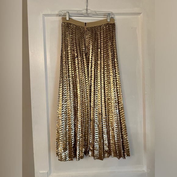 Maeve Dresses & Skirts - Gold sequined skirt, Maeve by Anthropology